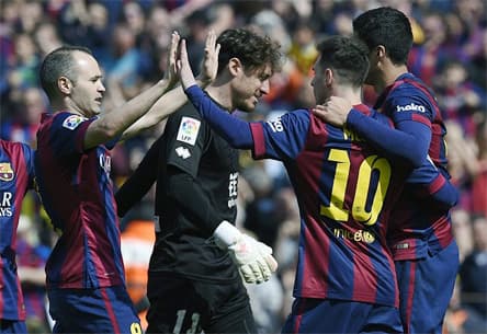 Vòng 26 La Liga: Barca lấy lại ngôi đầu