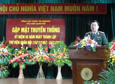 Thư viện Quân đội kỷ niệm 55 năm ngày thành lập