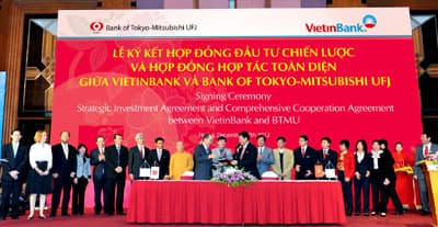 VietinBank bán 20% cổ phần cho Ngân hàng Bank of Tokyo-Mitsubishi UFJ