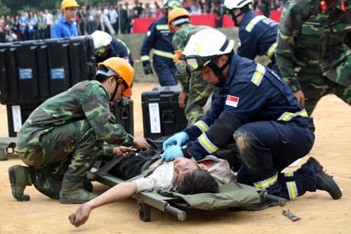Diễn tập thực binh các nước ASEAN ứng phó thảm họa và cứu trợ nhân đạo