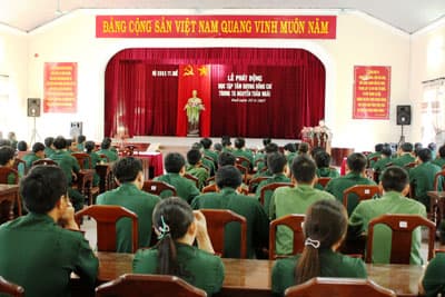 Phát động thi đua học tập tấm gương Trung tá Nguyễn Tuấn Ngãi