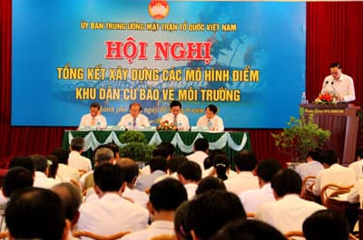 Tặng 31 bằng khen cho các mô hình điểm khu dân cư bảo vệ môi trường