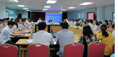 Giao ban công tác dân vận trực tuyến tại 63 điểm cầu