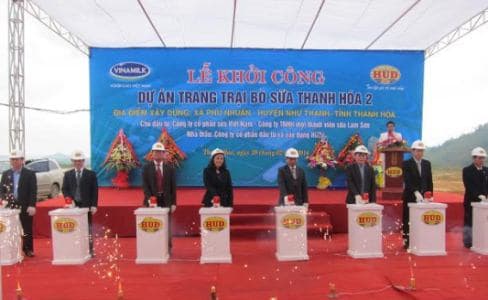 Khởi công trang trại quy mô 3.000 bò sữa tại Thanh Hóa