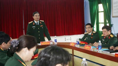 Thượng tướng Trương Quang Khánh thăm, kiểm tra Kho K890