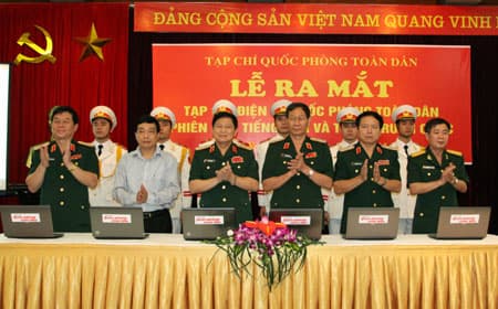 Thượng tướng Ngô Xuân Lịch dự lễ ra mắt Tạp chí điện tử QPTD phiên bản tiếng Anh, Trung Quốc