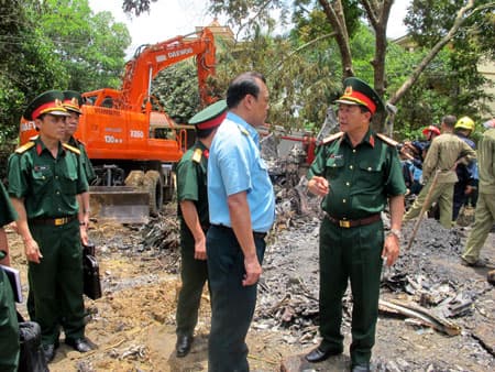 Trực thăng của Trung đoàn 916 gặp tai nạn trong huấn luyện