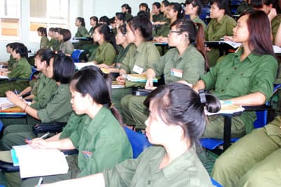 100% học sinh, sinh viên được học môn giáo dục quốc phòng và an ninh