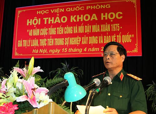 Học viện Quốc phòng tổ chức Hội thảo khoa học kỷ niệm 30-4