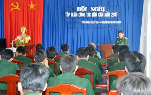 Bộ CHQS tỉnh Tây Ninh: Tổ chức tập huấn công tác hậu cần năm 2015