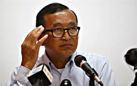Cơ quan công tố Campuchia ra lệnh bắt giam ông Sam Rainsy