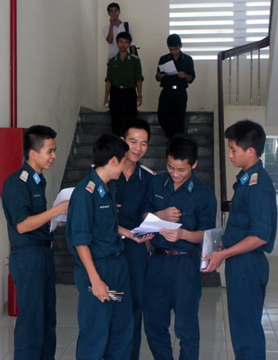 Các trường quân sự Nam Trung bộ tổ chức thi  đúng quy chế, chặt chẽ