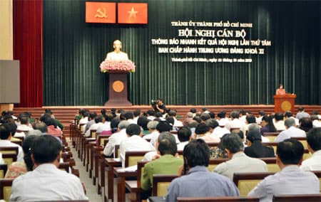 Thông báo nhanh kết quả Hội nghị lần thứ 8 BCH Trung ương Đảng Khóa XI