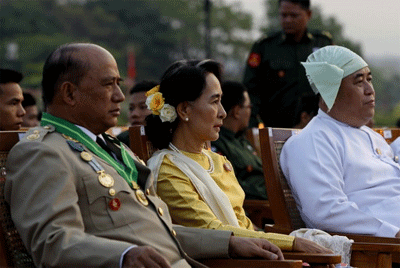 Thủ lĩnh đối lập tại Myanmar lần đầu dự lễ duyệt binh