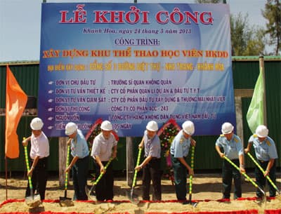Khởi công xây dựng công trình khu thể thao học viên hàng không dân dụng