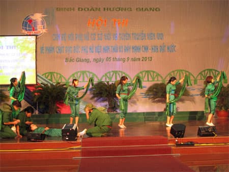 Quân đoàn 2 bồi dưỡng cán bộ, hội viên phụ nữ thông qua hội thi