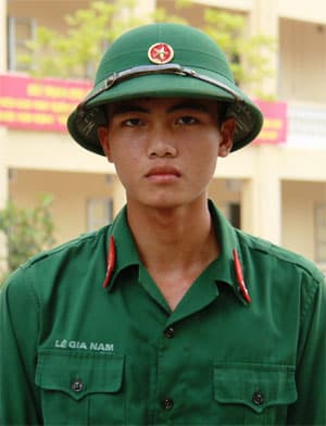 Binh nhất Lê Gia Nam không sợ hiểm nguy