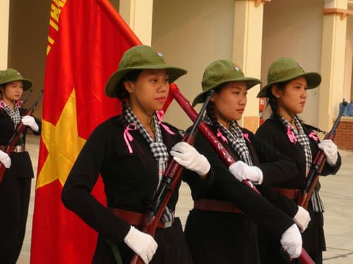 Nữ “sao vuông” Nam Bộ trên bãi tập Điện Biên