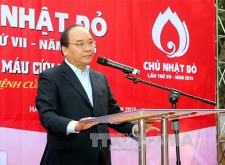 Phó Thủ tướng Nguyễn Xuân Phúc dự Ngày Chủ nhật Đỏ