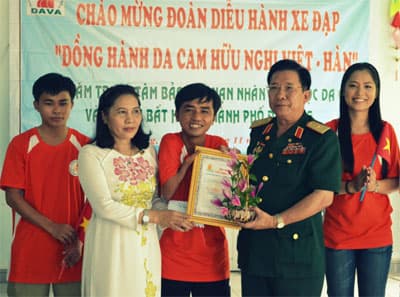 Hoạt động của đoàn “Đồng hành da cam hữu nghị Việt - Hàn” tại Đà Nẵng