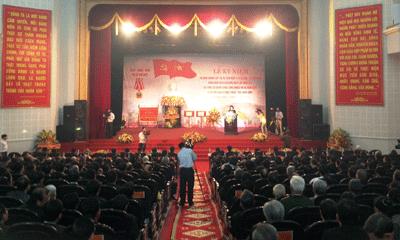 Thị xã Tam Điệp (Ninh Bình) đón nhận Huân chương Độc lập hạng Ba