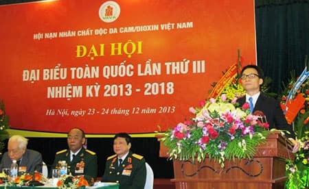 Đại hội Đại biểu toàn quốc lần thứ III, Hội Nạn nhân chất độc da cam/đioxin Việt Nam