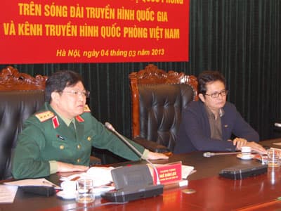 Phối hợp tuyên truyền về QSQP trên sóng Đài TH quốc gia và Kênh TH Quốc phòng Việt Nam