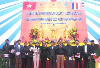 Đại lễ cầu siêu tri ân các liệt sĩ tại Cao Bằng