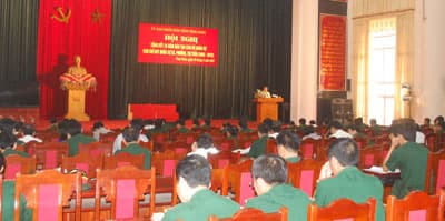 Tỉnh Vĩnh Phúc: Phấn đấu đến năm 2020 hoàn thành mục tiêu đào tạo cán bộ quân sự cấp xã
