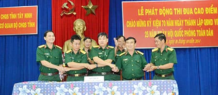 LLVT tỉnh Tây Ninh : Phát động thi đua  “Sáng mãi phẩm chất Bộ đội Cụ Hồ”
