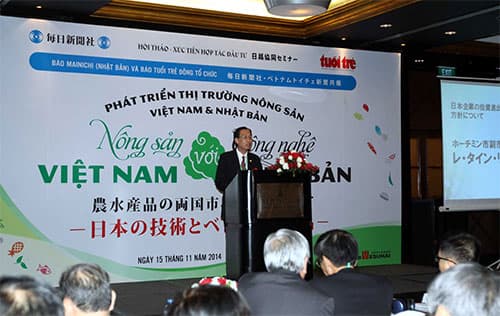 Xúc tiến hợp tác đầu tư nông sản giữa Việt Nam và Nhật Bản