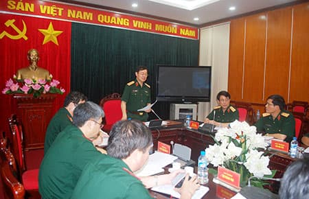Thượng tướng Lê Hữu Đức làm việc với TCCT về công tác xây dựng cơ bản