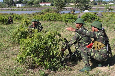 Trên thao trường của "những người lính trong dân"
