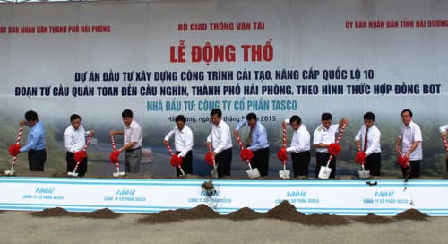 Động thổ dự án cải tạo, nâng cấp Quốc lộ 10 từ Quán Toan đến cầu Nghìn