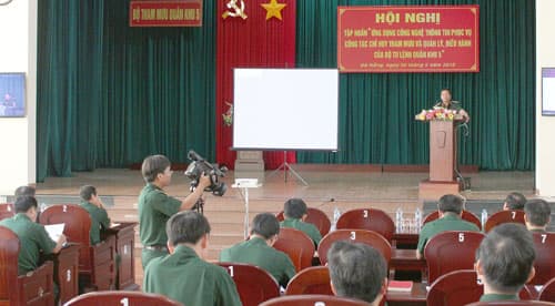 Quân khu 5: Tập huấn công nghệ thông tin cho cán bộ tham mưu