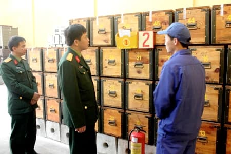 Kiểm tra công tác bảo đảm an toàn kho tàng của Binh chủng Tăng-Thiết giáp