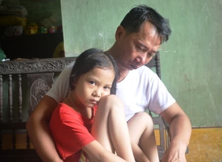 Cháu Mai Phương, 6 tuổi bị ung thư máu