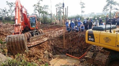 Ngừng cấp nước để gia cố điểm xung yếu trên tuyến ống Sông Đà