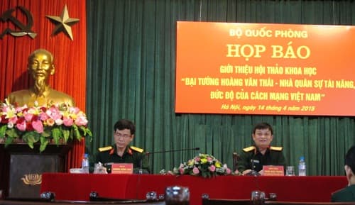 Giới thiệu hội thảo khoa học "Hoàng Văn Thái - nhà quân sự tài năng, đức độ của cách mạng Việt Nam"