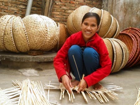 Nguy cơ mai một làng nghề đan lát Triệu Xá