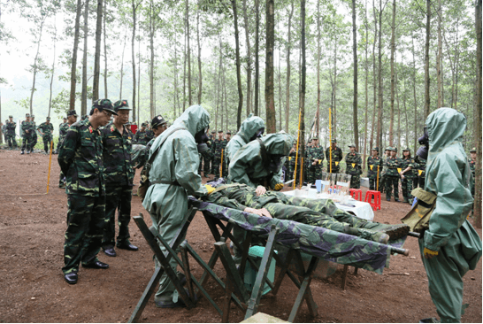 Học viện Quân y tổ chức huấn luyện dã ngoại y học quân sự tổng hợp năm 2015