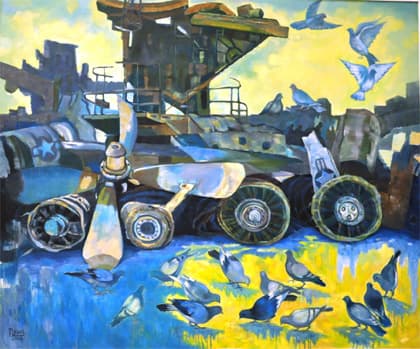 Triển lãm tranh “Hà Nội 12 ngày đêm-Điện Biên Phủ trên không”