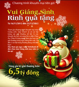 VietinBank triển khai chương trình khuyến mãi nhân dịp Giáng sinh