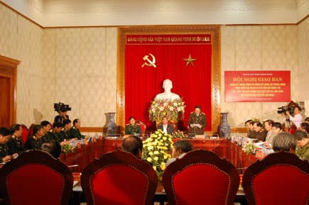 Hội nghị giao ban Quân ủy Trung ương và Đảng ủy Công an Trung ương về việc thực hiện Chỉ thị 03-CT/TW của Bộ Chính trị