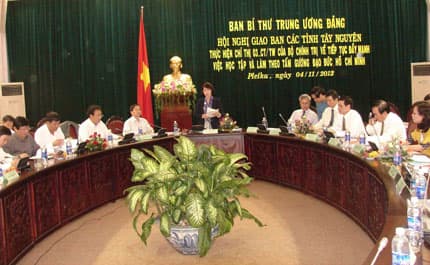 Hội nghị giao ban về thực hiện Chỉ thị 03- CT/T.Ư của Bộ Chính trị