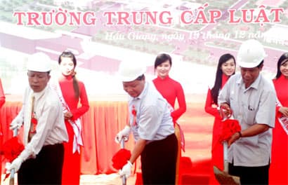 Hậu Giang: Khởi công xây dựng Trường Trung cấp Luật Vị Thanh