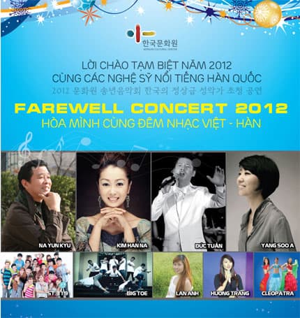 “Tạm biệt năm 2012 – Hòa mình cùng đêm nhạc Việt-Hàn”