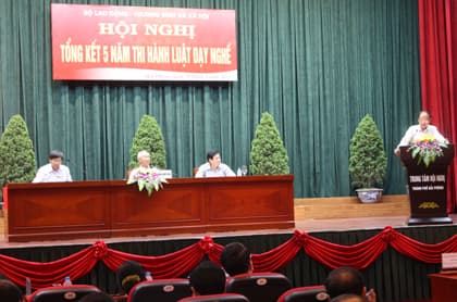 Tổng kết 5 năm thi hành Luật Dạy nghề