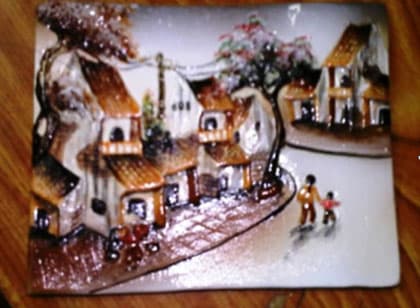 Tranh gốm Bát Tràng: Nét mới ở làng nghề