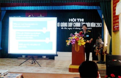 Cục Xe - Máy tổ chức thi cán bộ giảng dạy chính trị giỏi
